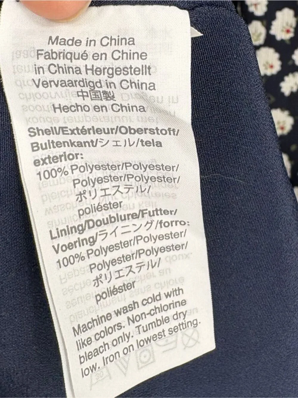 J.Crew Women's Floral Printed Tiered Midi Dress 8 Navy White Ditsy Spring Preppy - Picture 5 of 8